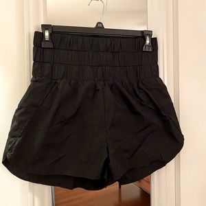 High waisted athletic shorts